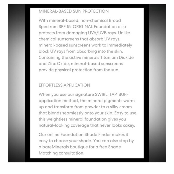 BareMinerals Tan Matte Mineral Skin Care Powder Foundation SPF 15 N30 6g/0.21 oz - Picture 11 of 13